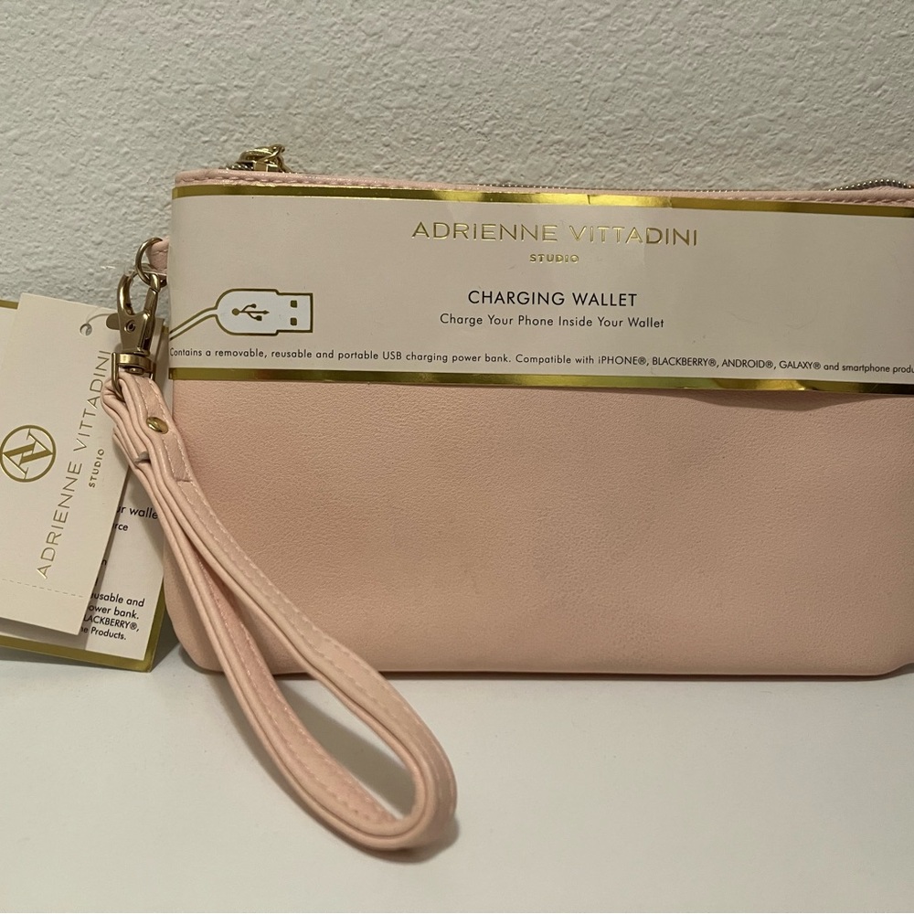 Adrienne Vittadini Pink Wallet Elegant Minimalist Design